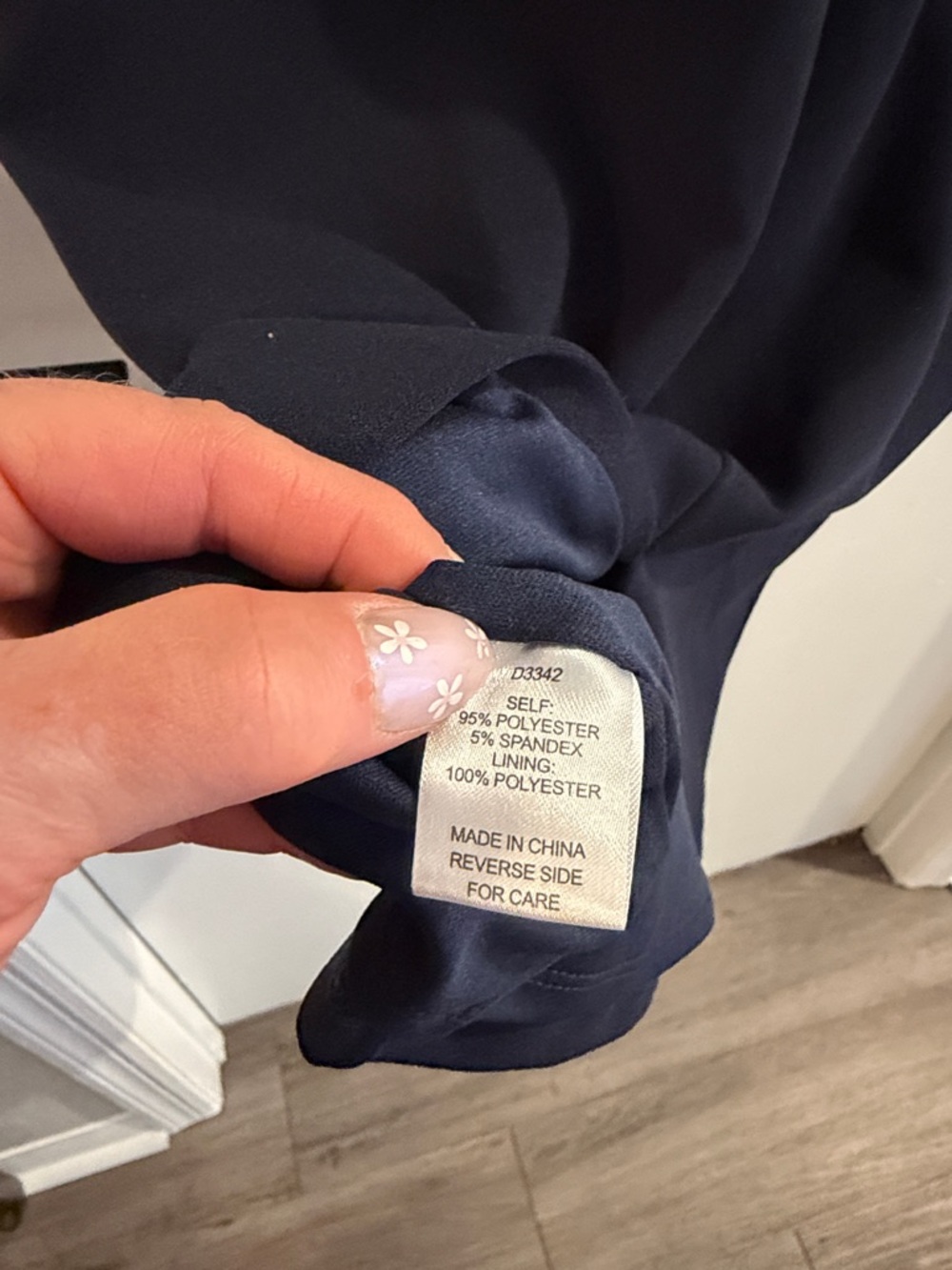 Alexia Admor Navy Off the shoulder sheath Dress size medium - Picture 7 of 8